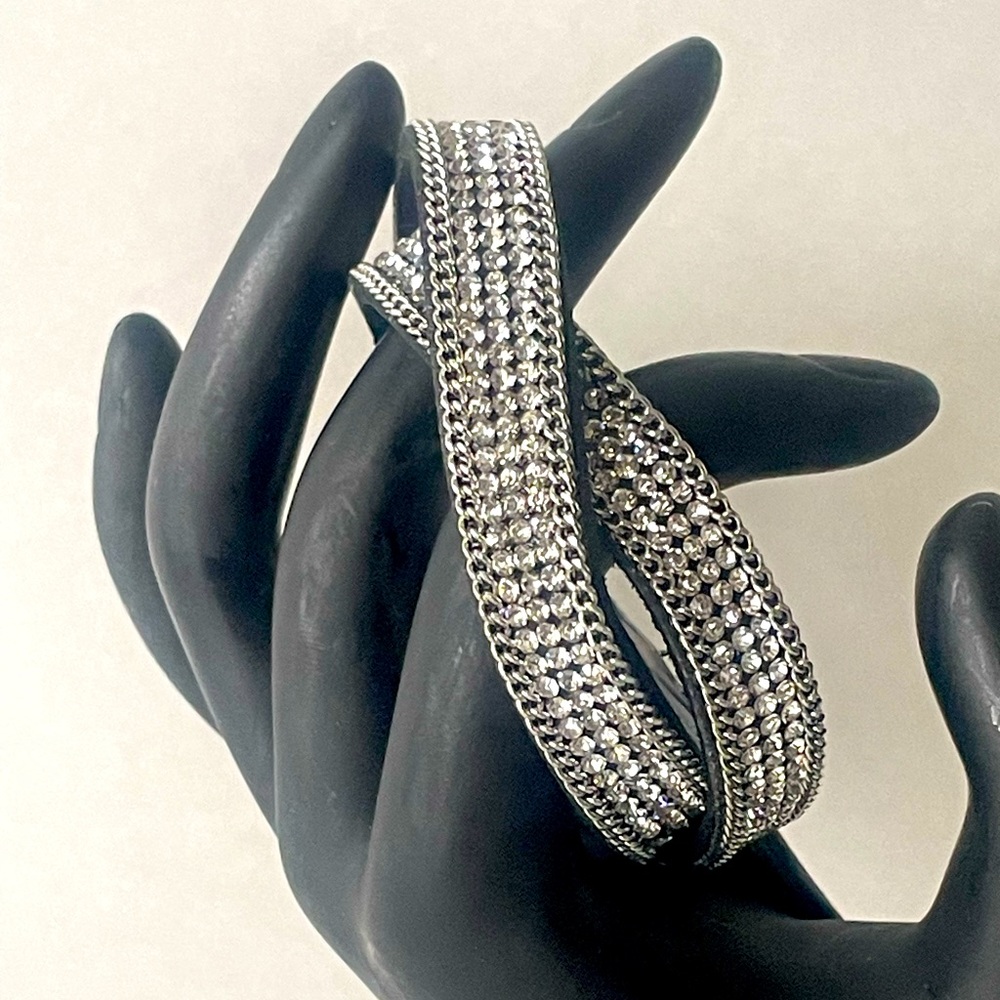 Vieste Crystal Collection - Black Rhinestone Bracelet NWT